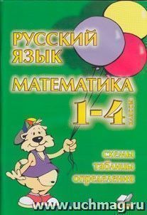 Русский язык. Математика. 1-4 классы. Схемы, таблицы, определения