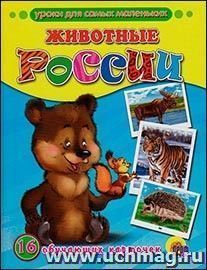 Животные России. 16 обучающих карточек