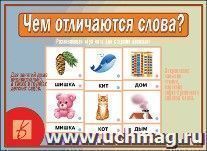 Дидактический материал. Чем отличаются слова?