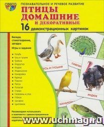 Птицы домашние и декоративные. Демонстрационные картинки