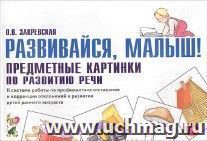 Развивайся, малыш! Предметные картинки по развитию речи. К системе работы по профилактике отставания и коррекции отклонений в развитии детей раннего возраста