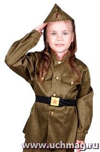 Головной убор "Пилотка с красной звездочкой"