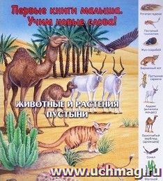 Животные и растения пустыни. Первые книги малыша. Учим новые слова