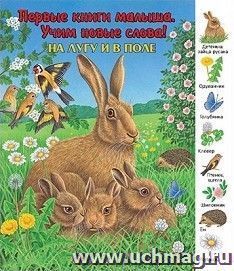 На лугу и в поле. Первые книги малыша. Учим новые слова