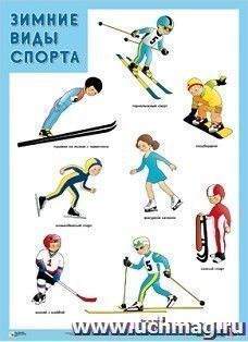 Плакат "Зимние виды спорта"