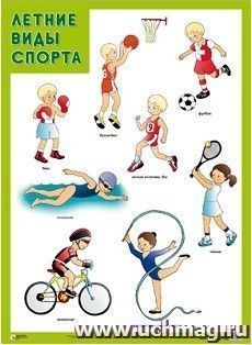 Плакат "Летние виды спорта"