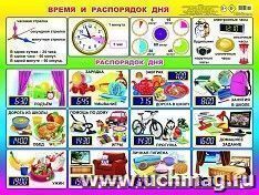 Плакат "Время и распорядок дня"