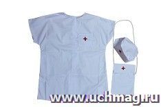 Костюм игровой "Медсестра" (халат, шапка, сумка)