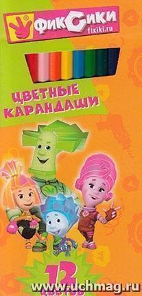 Карандаши цветные "Фиксики" 12 цв.
