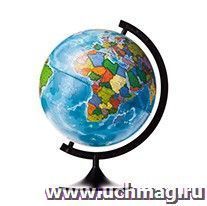Глобус Земли "Классик", физико-политический, с подсветкой, 320 мм