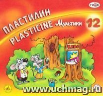 Пластилин "Мультики". 12 цветов