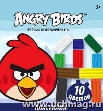 Пластилин "Angry Birds", 10 цветов