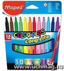 Фломастеры смываемые "Maped", 12 цв.