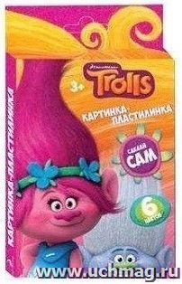 Пластилин "Тролли", 6 цв.