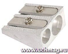 Точилка алюминиевая, 2 отверстия