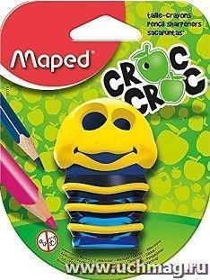 Точилка пластиковая "Croc Croc", 2 отверстия