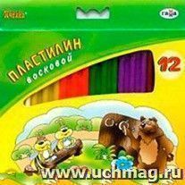 Пластилин восковой "Пчелка". 12 цветов
