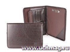 Папка деловая "Люкс №7", коричневая
