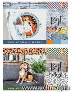 Альбом для рисования ArtSpace "Питомцы. Best day", 40 л.