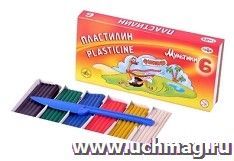 Пластилин "Мультики", 6 цв.