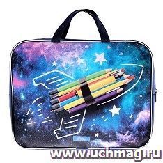 Папка с ручками "Космос"