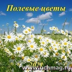 Календарь настенный перекидной на скрепке "Полевые цветы" 2021