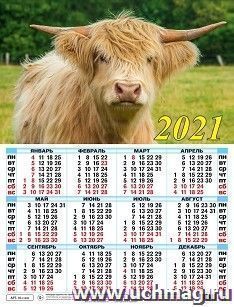 Календарь настенный листовой "Символ года" 2021