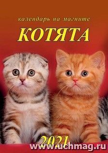 Календарь на магните отрывной "Котята" 2021