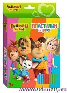 Пластилин "Барбоскины", 12 цветов
