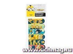 Закладки магнитые пластиковые "Миньоны", 6 шт