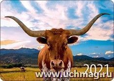 Календарь карманный "Бык" 2021