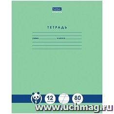Тетрадь Hatber "Панда-Тетрадь" 12л, косая линия
