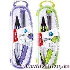 Готовальня Berlingo "Optimum +", 2 предмета, пластиковый футляр