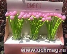 Ручка гелевая "Пион"