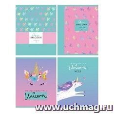 Тетрадь My unicorn, 48 л., клетка