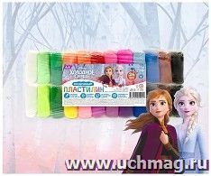 Пластилин воздушный "Холодное сердце", 24 цвета