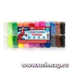 Пластилин воздушный "Человек - Паук", 24 цвета