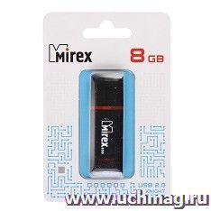 Флеш - память USB 8 Gb Mirex Knight USB 2.0, черный
