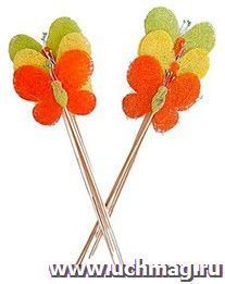 Набор бабочек на палочке