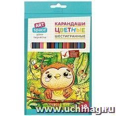 Карандаши цветные "Милые зверушки", 18 цветов