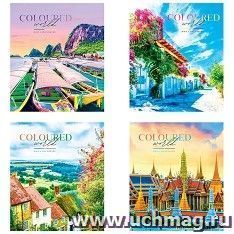 Тетрадь "Путешествия. Coloured world", 60 л., клетка