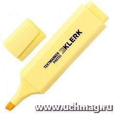 Текстовыделитель KLERK Macaroon Pastel, желтый