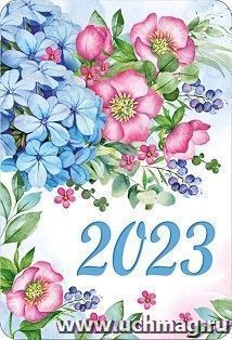 Календарь карманный "Цветы" 2023