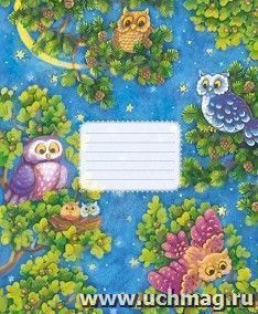 Тетрадь "Совы", 48 л., клетка