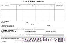 Сводный протокол соревнований: (упаковка 100 шт.)