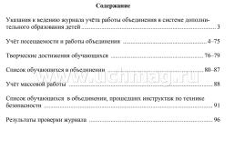 Журнал учета работы объединения в системе дополнительного образования детей — интернет-магазин УчМаг