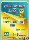 Окружающий мир. Зона лесов. 1-4 классы: Таблица-плакат 420х297