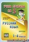 Русский язык. Лексика. 1-4 классы: Таблица-плакат 420х297 Русский язык. Лексика. 1-4 классы: Таблица-плакат 420х297