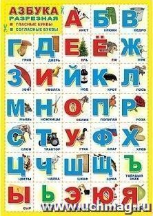 Плакат "Азбука разрезная"