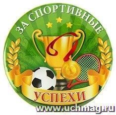 Значок закатной "За спортивные успехи"